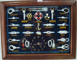 Quadro de Nós 45 X 35 com  Relógio