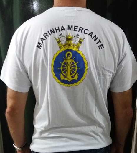 Camisa Marinha Mercante  Branca