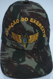 Boné Aviação do Exército Bordado Camuflado