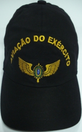 Boné Aviação do Exército Bordado Preto