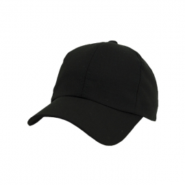 Boné Preto Liso Brim