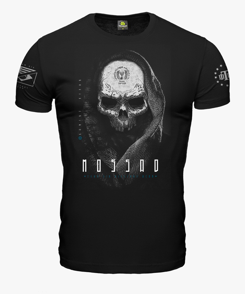 Camiseta Mossad Serviço Secreto Israelense Preta (Teamsix)